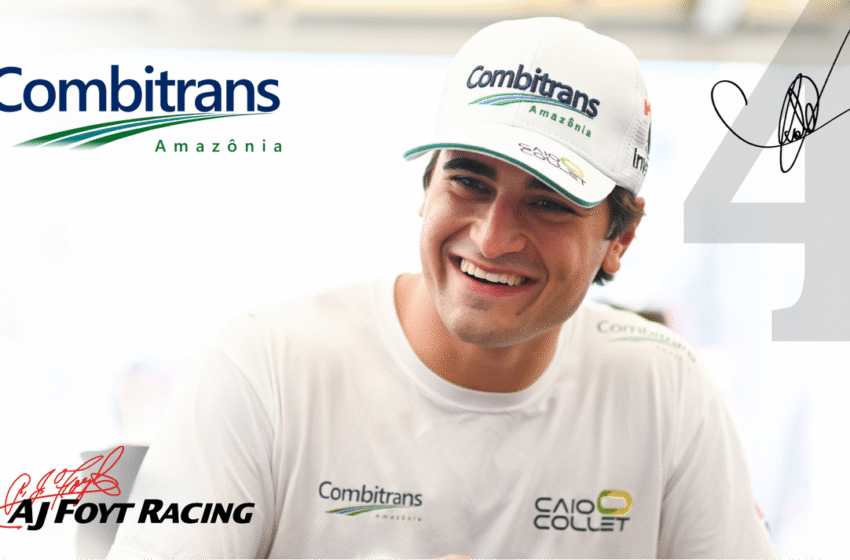  AJ Foyt Racing Signs Caio Collet to Drive in 2026